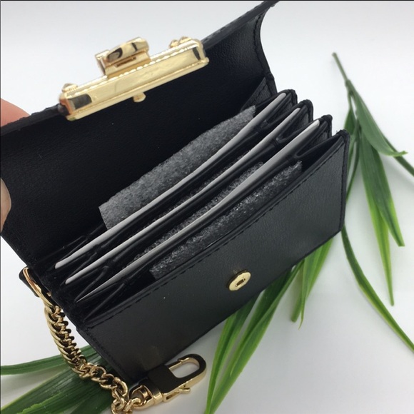 Michael Kors KINSLEY Accordion Card Holder Black - Picture 4 of 8